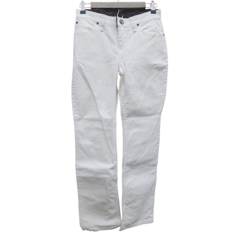Wrangler Q-Baby Ultimate Riding Jeans White Bootcut Stretch Denim WRQ20WS 1/2x32